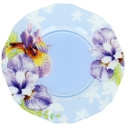 Тарелка обеденная Доляна «Голубые орхидеи», d=25 см - Фото 1