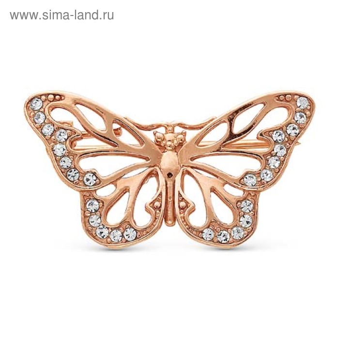 Брошь позолота «Бабочка» малая - Фото 1