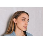 Серьги «Кольца» объёмные, малые, позолота d=1.3 - Фото 2