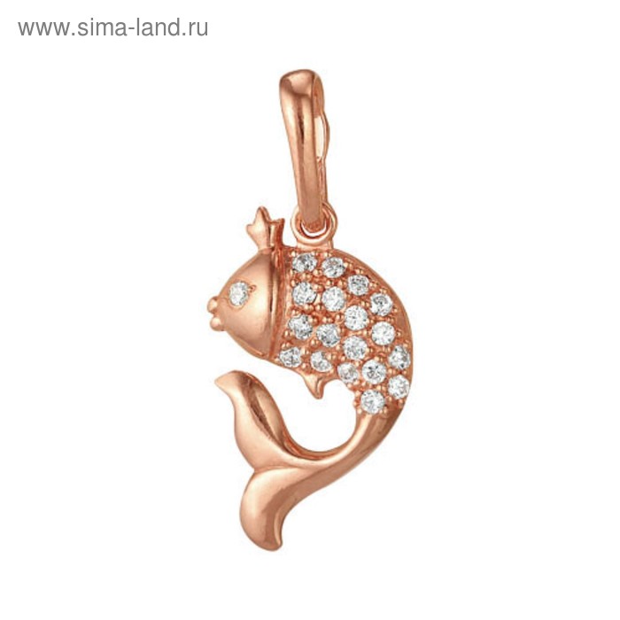 Подвеска позолота «Золотая рыбка» - Фото 1