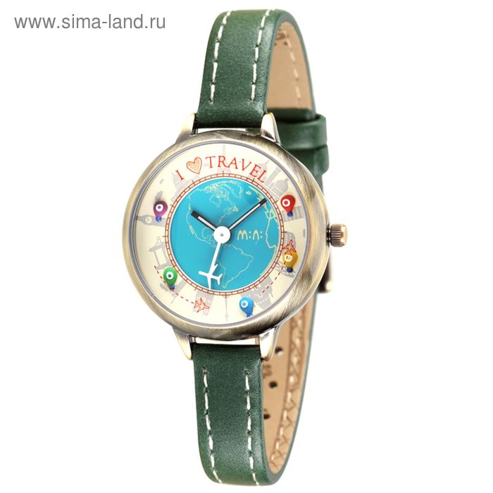 Часы наручные женские Mini Watch MN2047 green - Фото 1
