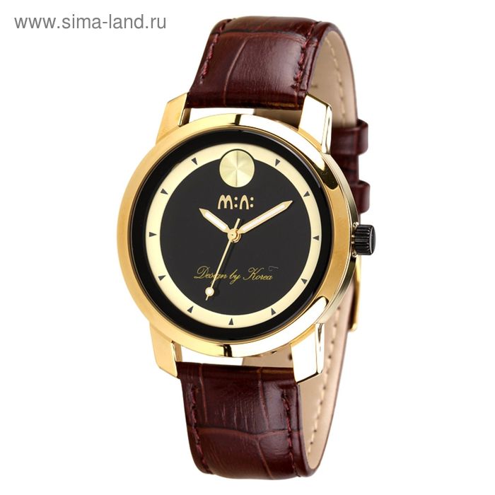 Часы наручные мужские Mini Watch MN2037 gold, l=16 см - Фото 1