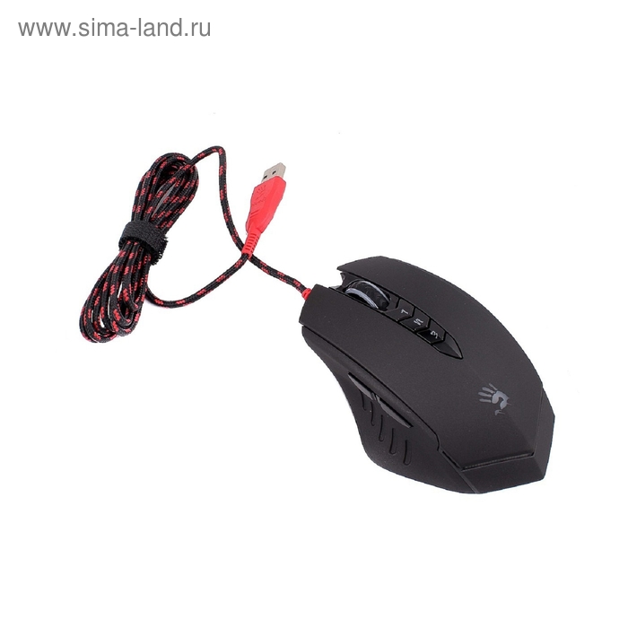 Мышь A4 Bloody V8, игровая, проводная, оптическая, 3200 dpi, USB, черная - Фото 1