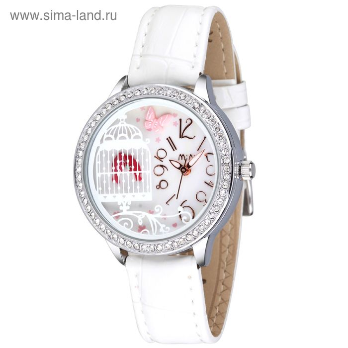 Часы наручные женские Mini Watch MN2008 white - Фото 1