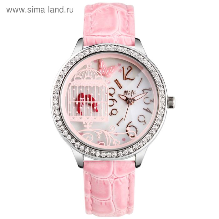 Часы наручные женские Mini Watch MN2008 pink - Фото 1