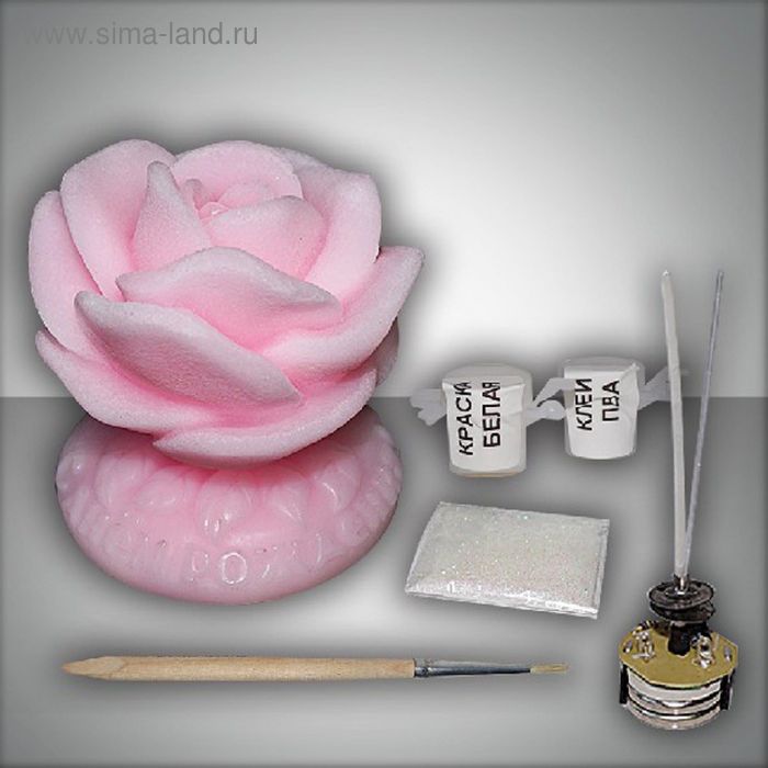 Набор для творчества "Чудо-свеча роза" - Фото 1