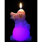 Свеча мигающая "Снеговик с колокольчиком" - Фото 4