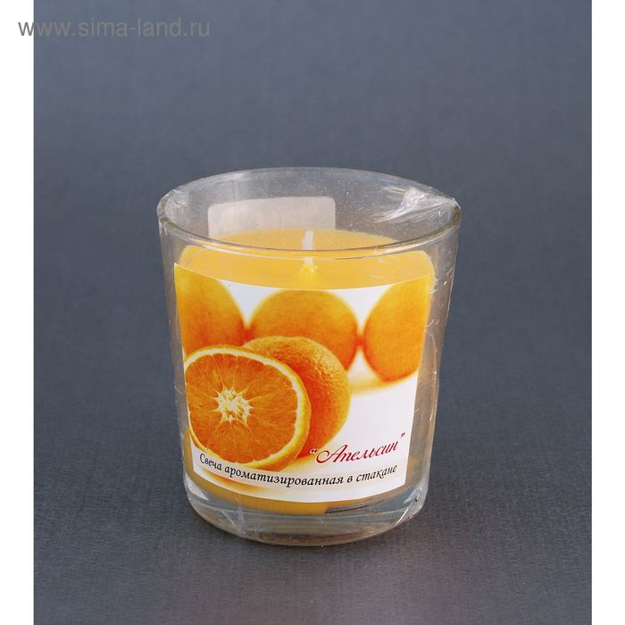 Свеча ароматизированная в стакане «Апельсин» - Фото 1