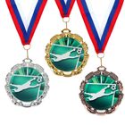 Медаль тематическая 051 "Футбол вратарь", диам 6,5 см Цвет зол - Фото 1