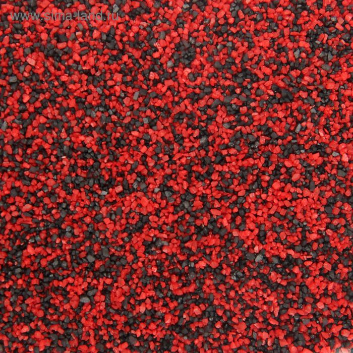 Песок для аквариума, черно-красный, 350 г - Фото 1