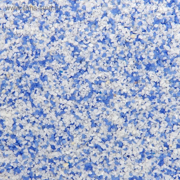 Песок для аквариума, бело-синий, 350 г - Фото 1