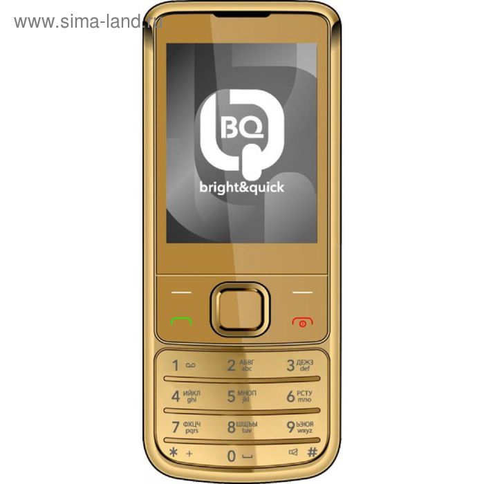 Сотовый телефон BQ M-2267 Nokianvirta, золотой - Фото 1