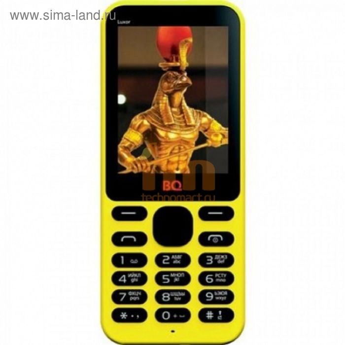 Сотовый телефон BQ M-2401 Luxor, без СЗУ в комплекте, желтый - Фото 1