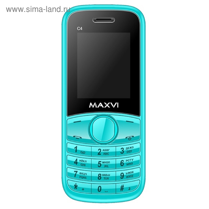 Сотовый телефон Maxvi C4, без СЗУ в комплекте, синий - Фото 1