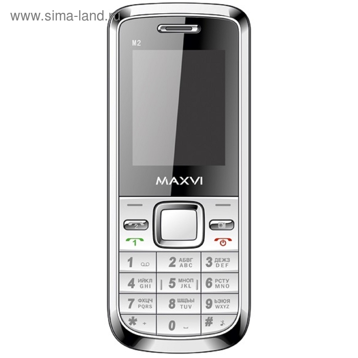 Сотовый телефон Maxvi M2, белый - Фото 1