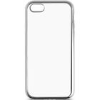 Чехол-крышка DF iCase-02 для iPhone 6/6S silver силиконовый с серебряной рамкой - Фото 1