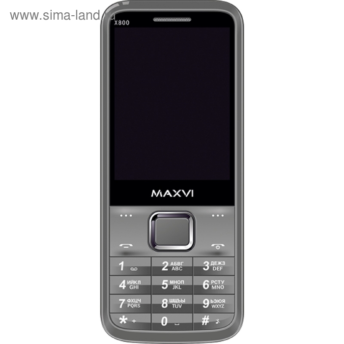 Сотовый телефон Maxvi X800, серый - Фото 1