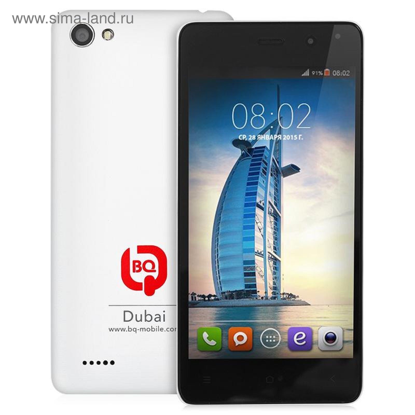 Смартфон BQ S-4503 Dubai, белый