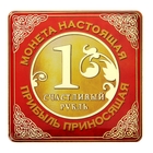 Магнит денежный "Счастливый рубль, приносящий прибыль" - Фото 1