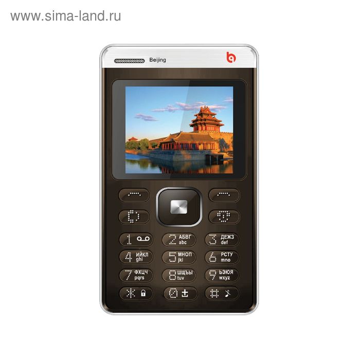 Сотовый телефон BQ M-1404 Beijing, коричневый - Фото 1