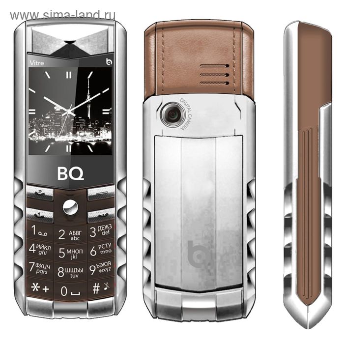 Сотовый телефон BQ M-1406 Vitre, коричневый - Фото 1