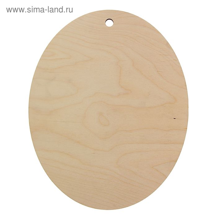 Доска разделочная и сервировочная фанера 30х37,5 см овал - Фото 1