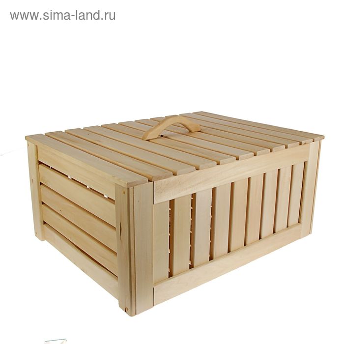 Ящик для белья "Куб" деревянный 70*90*40 см "Добропаровъ" - Фото 1