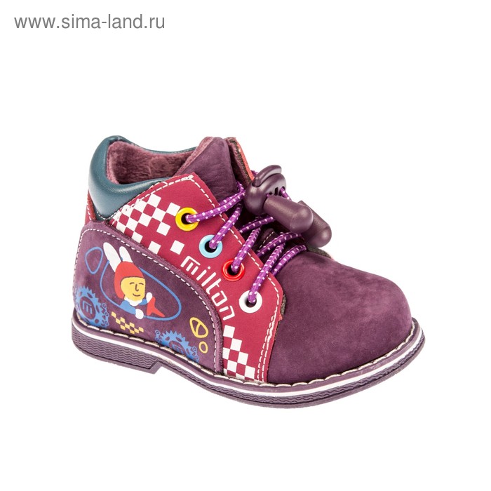 Ботинки детские арт. SС-25019, цвет фиолетовый, размер 22 - Фото 1