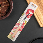 Нож кухонный «Ретро», для томатов, лезвие 12 см, с деревянной ручкой, цвет бежевый - Фото 2