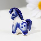 Сувенир гжель «Лошадка», бело-синий,керамика, малый, - Фото 2