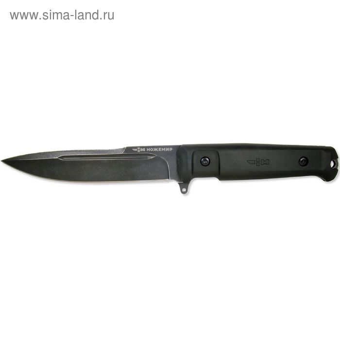 Нож нескладной "Ножемир" H-185BS, рукоять-эластрон, сталь 40х13, цвет "потертый камень" - Фото 1