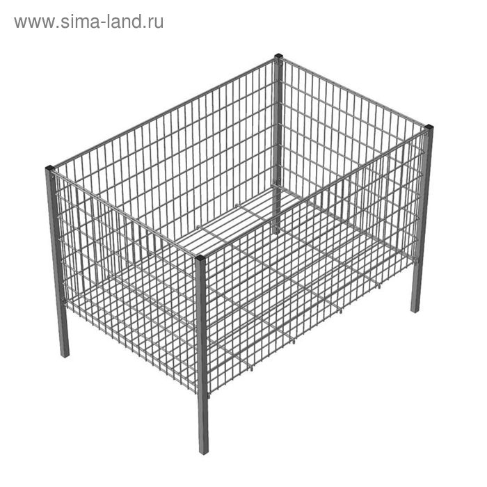 Промо-стол, разборный, 120*80*86 см, высота корзины - 60 см, цвет хром