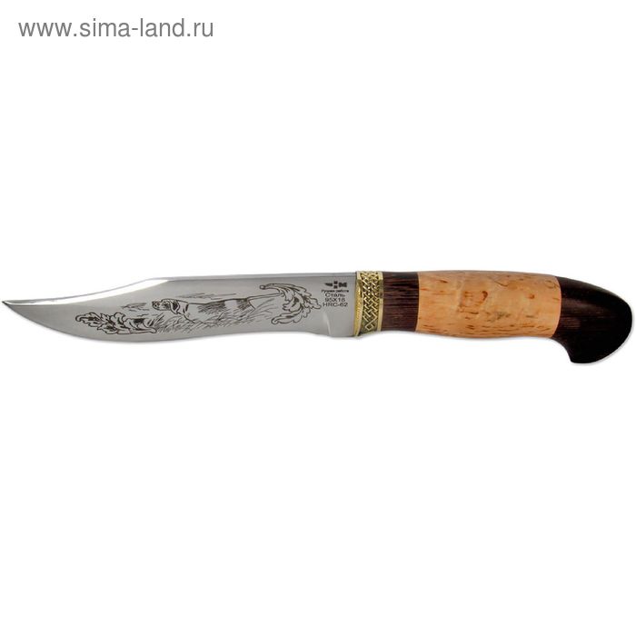 Нож нескладной "Комбат" (4206)к, рукоять-венге/карельская береза, сталь 95х18 - Фото 1