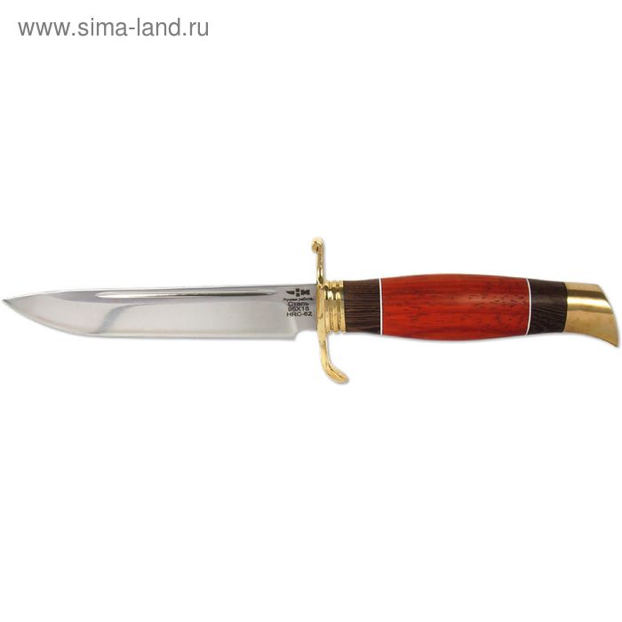 Нож нескладной "НКВД" (8096)к, рукоять-красное дерево/венге, сталь 95х18 - Фото 1
