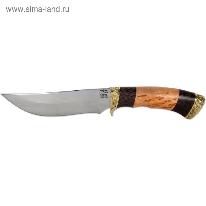 Нож нескладной "Орлан" (5940)к, рукоять-венге/карельская береза, сталь 95х18 - Фото 1
