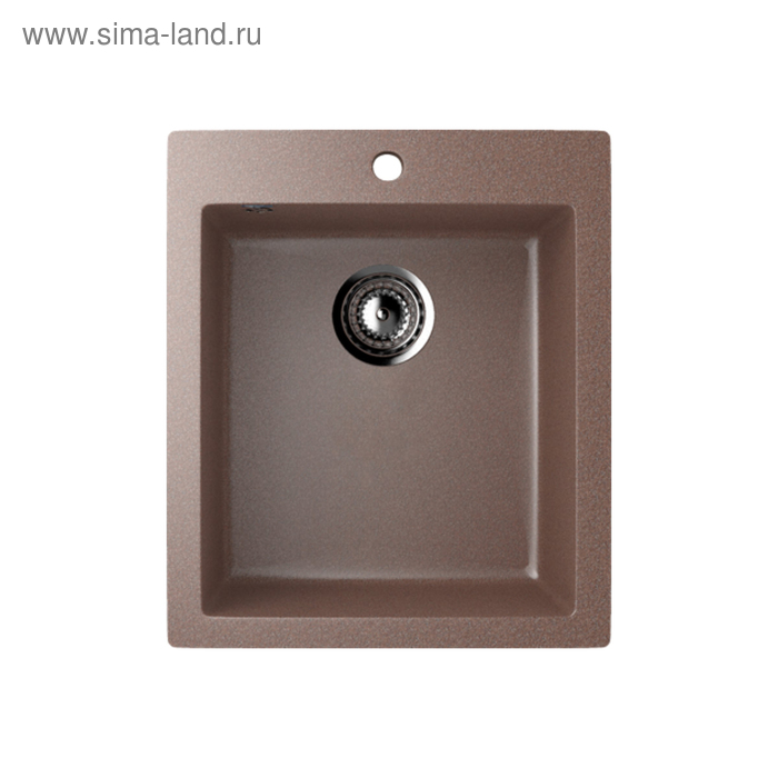Мойка кухонная Ulgran U404-307, 495 х 420 мм, цвет терракотовый