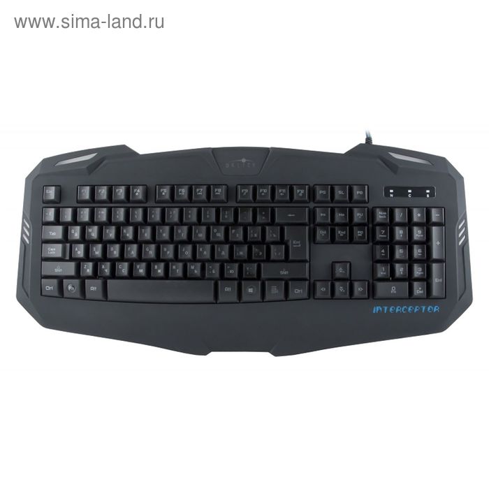 Клавиатура Oklick 730G, игровая, проводная, мембранная, 104 клавиши, USB, черная - Фото 1