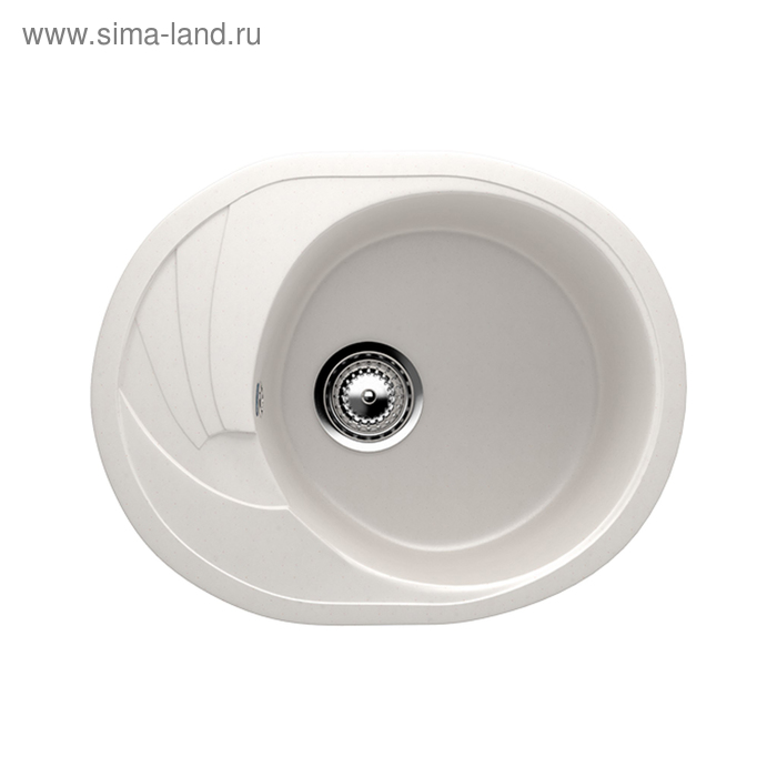Мойка кухонная Ulgran U403-331, 570х465 мм, цвет белый