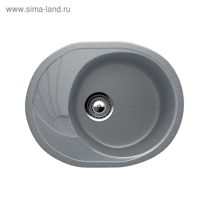 Мойка кухонная Ulgran U403-309, 570х465 мм, цвет тёмно-серый