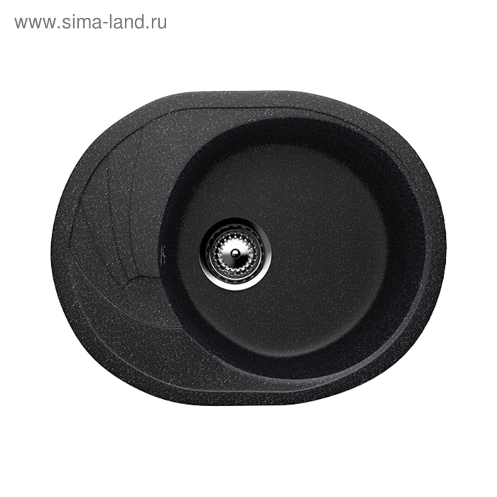 Мойка кухонная Ulgran U403-308, 570×465 мм, чёрная