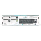 Комплект клавиатура и мышь Rapoo X1800, беспроводной, мембранный, 1000 dpi, USB, черный - Фото 10