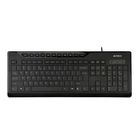Клавиатура A4Tech KD-800, проводная, мембранная, подсветка, 115 клавиш, USB, черная - Фото 1