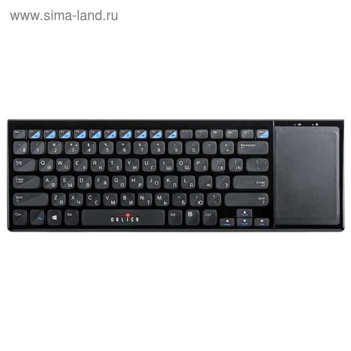 Клавиатура Oklick 850ST, беспроводная, мембранная, 82 клавиши, USB, черная - Фото 1