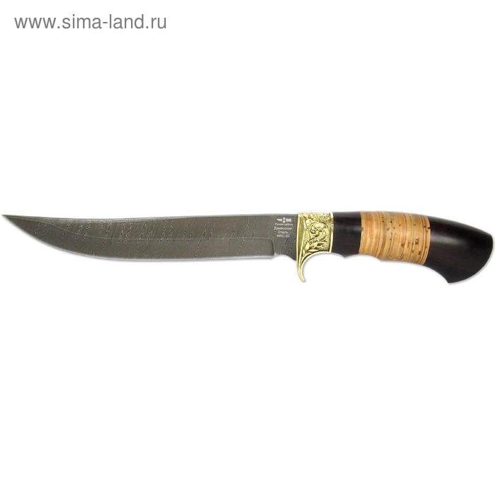 Нож нескладной "Корсар" (3152)д, рукоять-венге/береста, дамасская сталь - Фото 1
