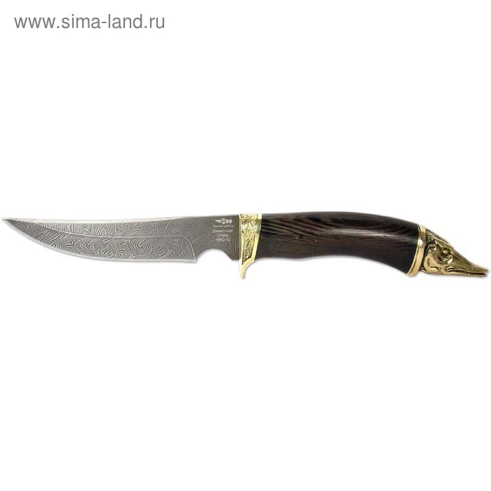 Нож нескладной "Рыбацкий" (7745)д, рукоять-венге, дамасская сталь - Фото 1