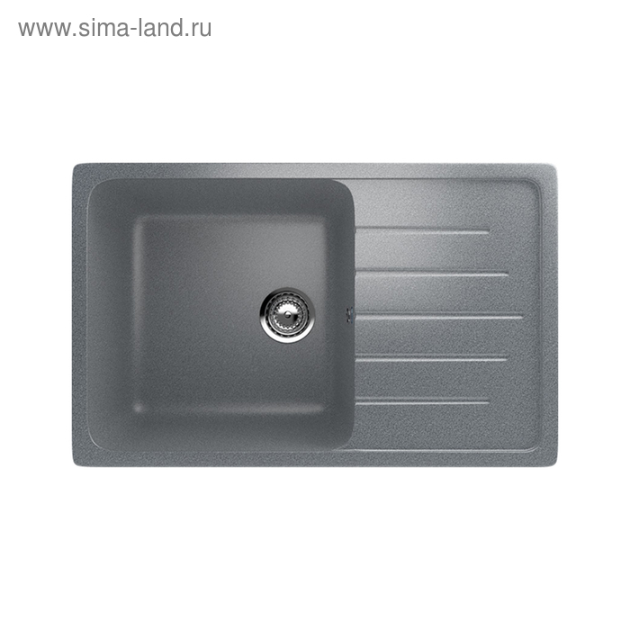 Мойка кухонная Ulgran U400-309, 750х495 мм, цвет тёмно-серый