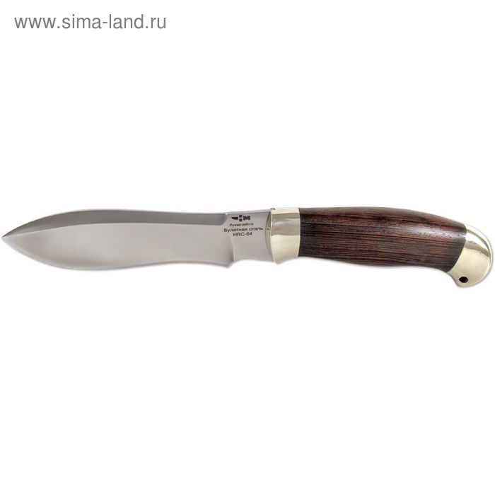 Нож нескладной "Сапер" (7562)б, рукоять-венге, булатная сталь - Фото 1