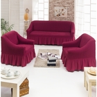 Чехол для мягкой мебели DO&CO DIVAN KILIFI 3-х предметный, цвет бордо - Фото 1