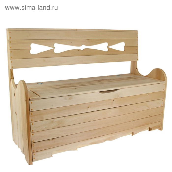 Скамейка с ящиком для белья 120х90х45 см "Добропаровъ" - Фото 1