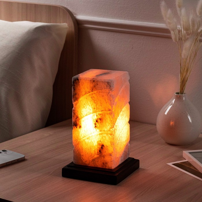 Соляная лампа "Элегант", цельный кристалл, 19.5 см, 3 кг - Фото 1